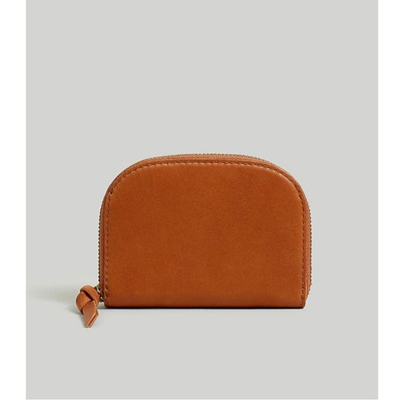 Madewell Handbags - Madewell $62 Zip Top Wallet in Leather English Saddle MD201 D
